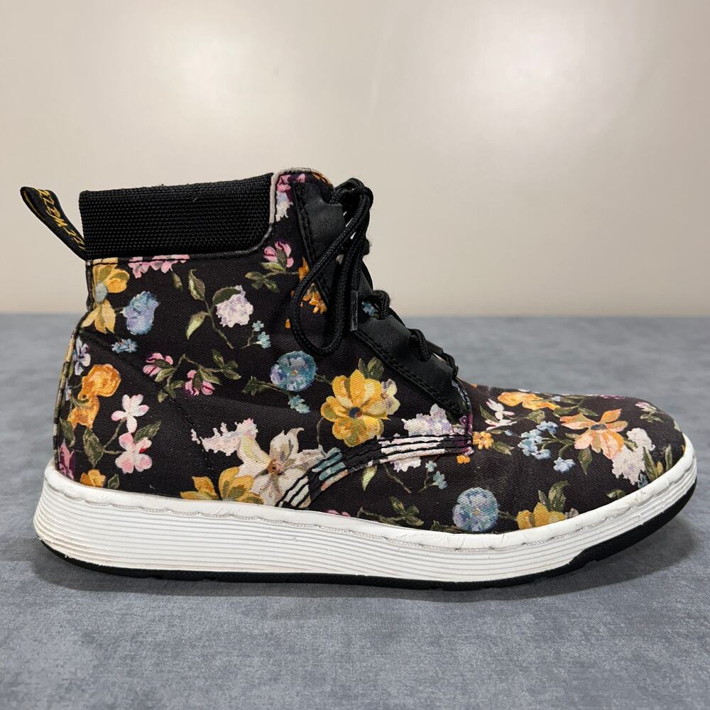 Dr Martens Darcy Floral Boots Womens size 8 Canvas Booties Shoes